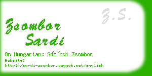 zsombor sardi business card